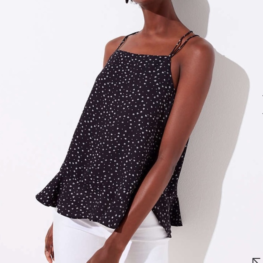 Loft XXSP NWT Floral Strappy Cami